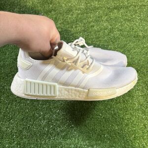 Adidas NMD_R1 Primeblue White Women's Comfort Running Shoes Sneakers Size 8.5